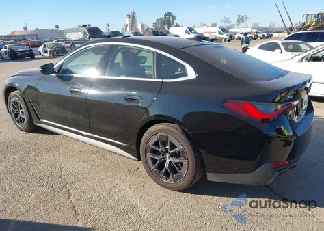 2024 BMW I4 Gran Coupe Edrive35 z USA, uszkodzony, nr VIN WBY43AW06RFS01660